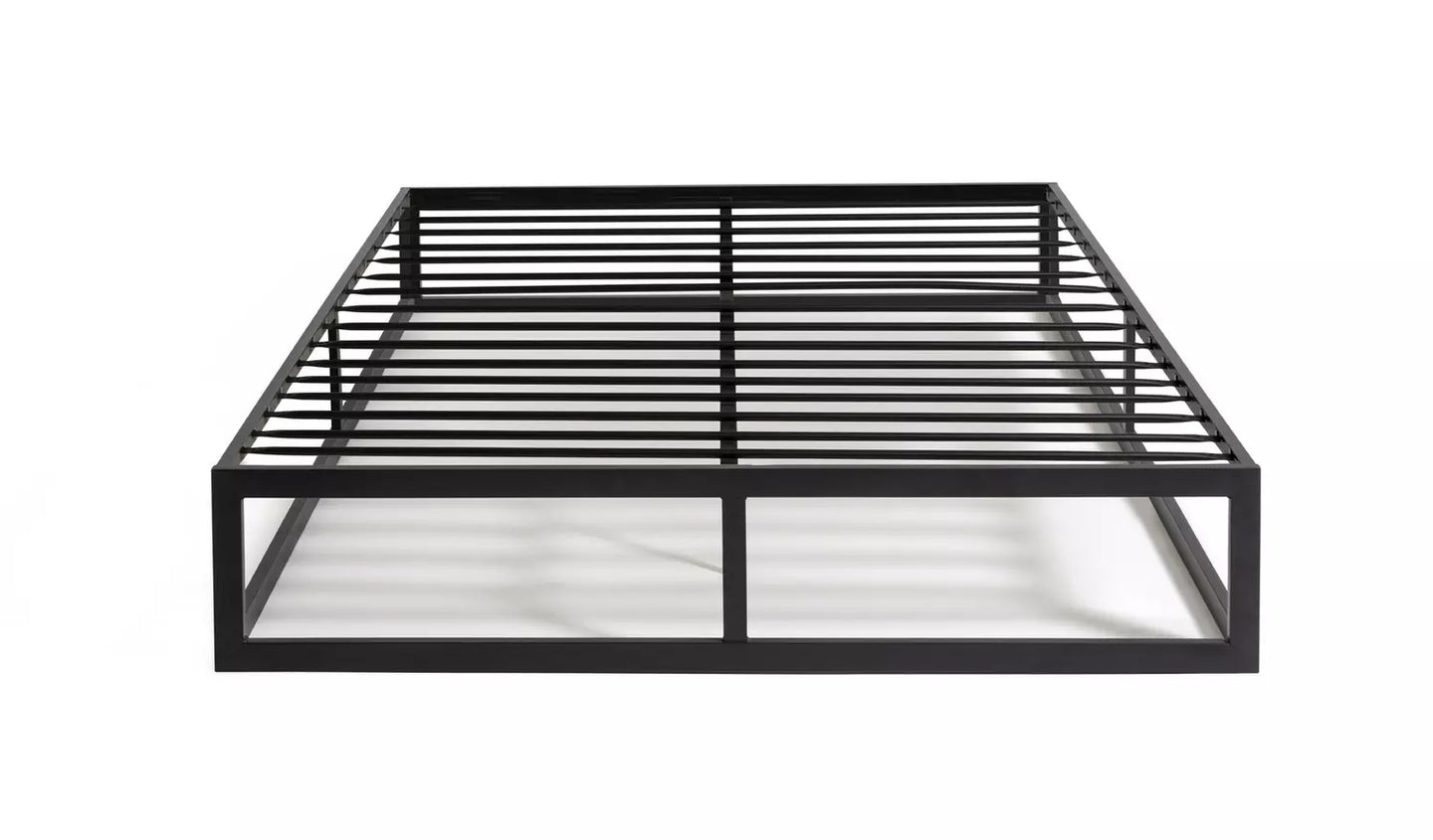 Platform Small Double Metal Bed Frame - Black